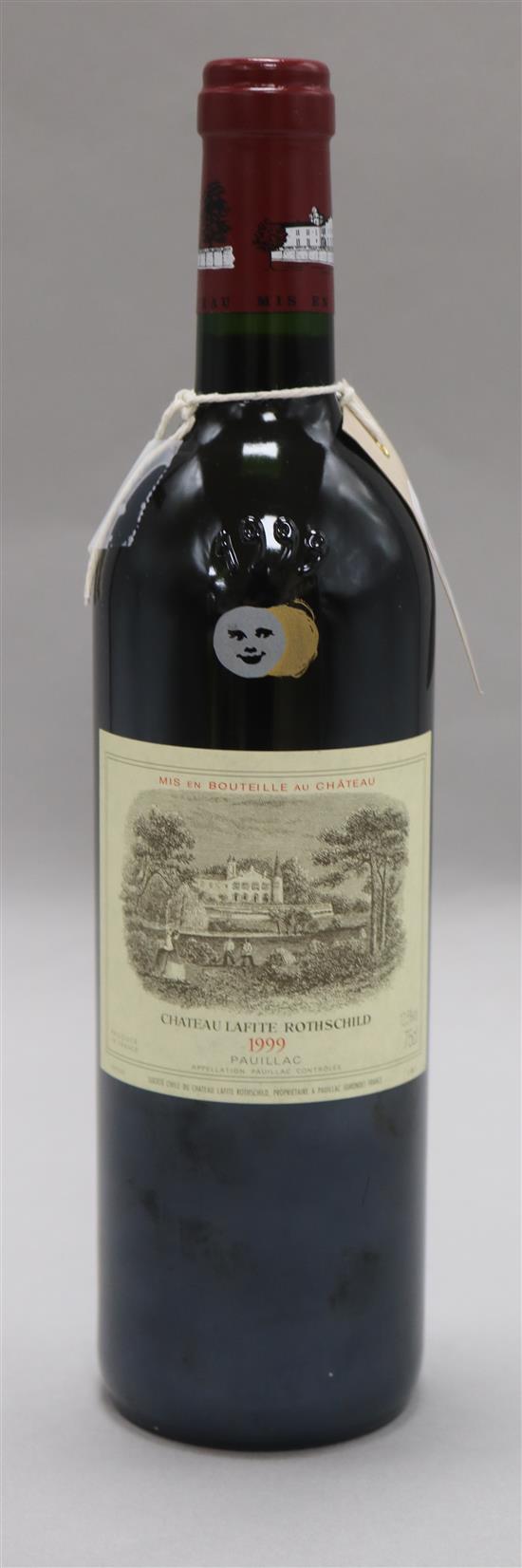 A bottle of Chateau Lafite Rothschild 1999 Pauillac